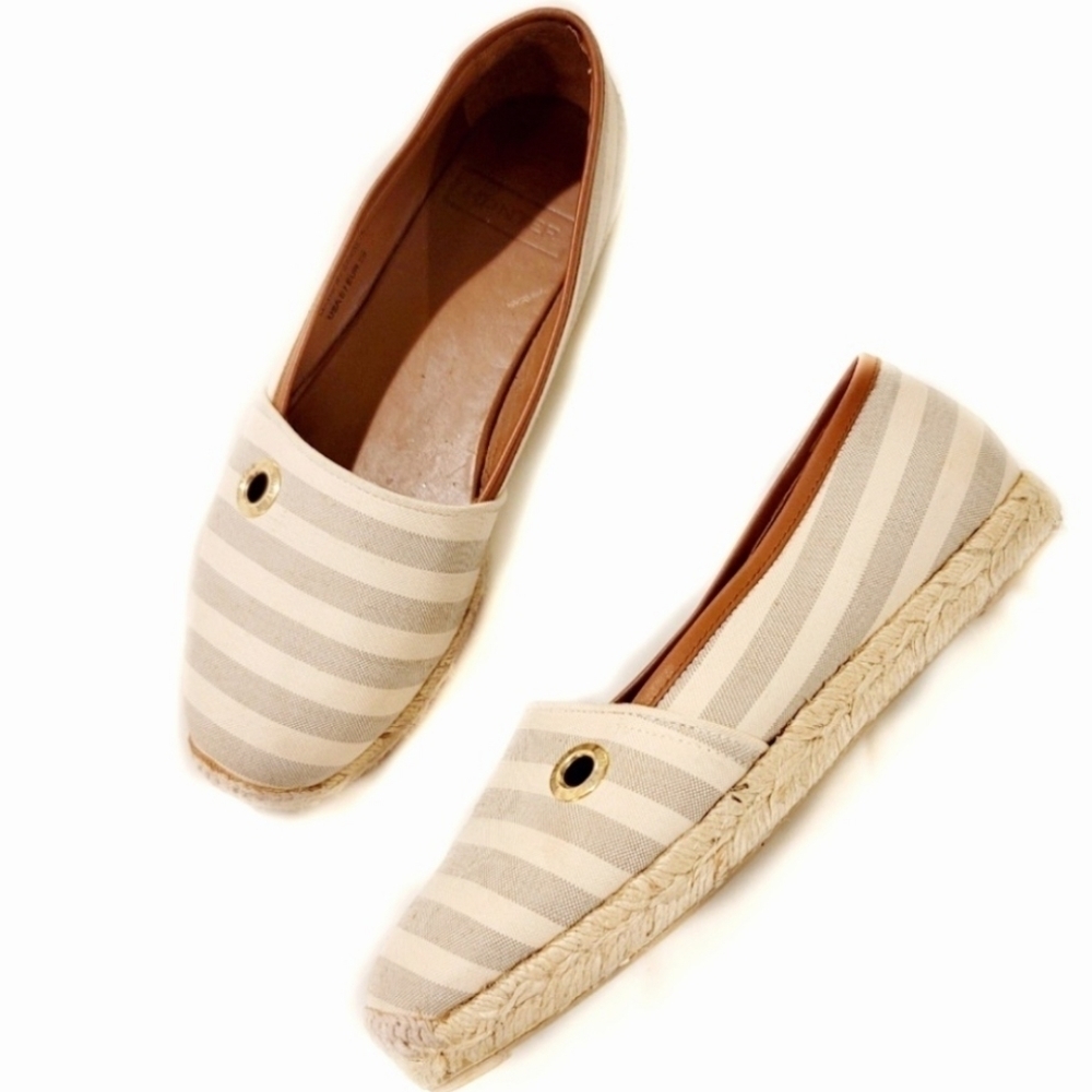 Hunter Alder Striped Espadrille Canvas Loafer 8